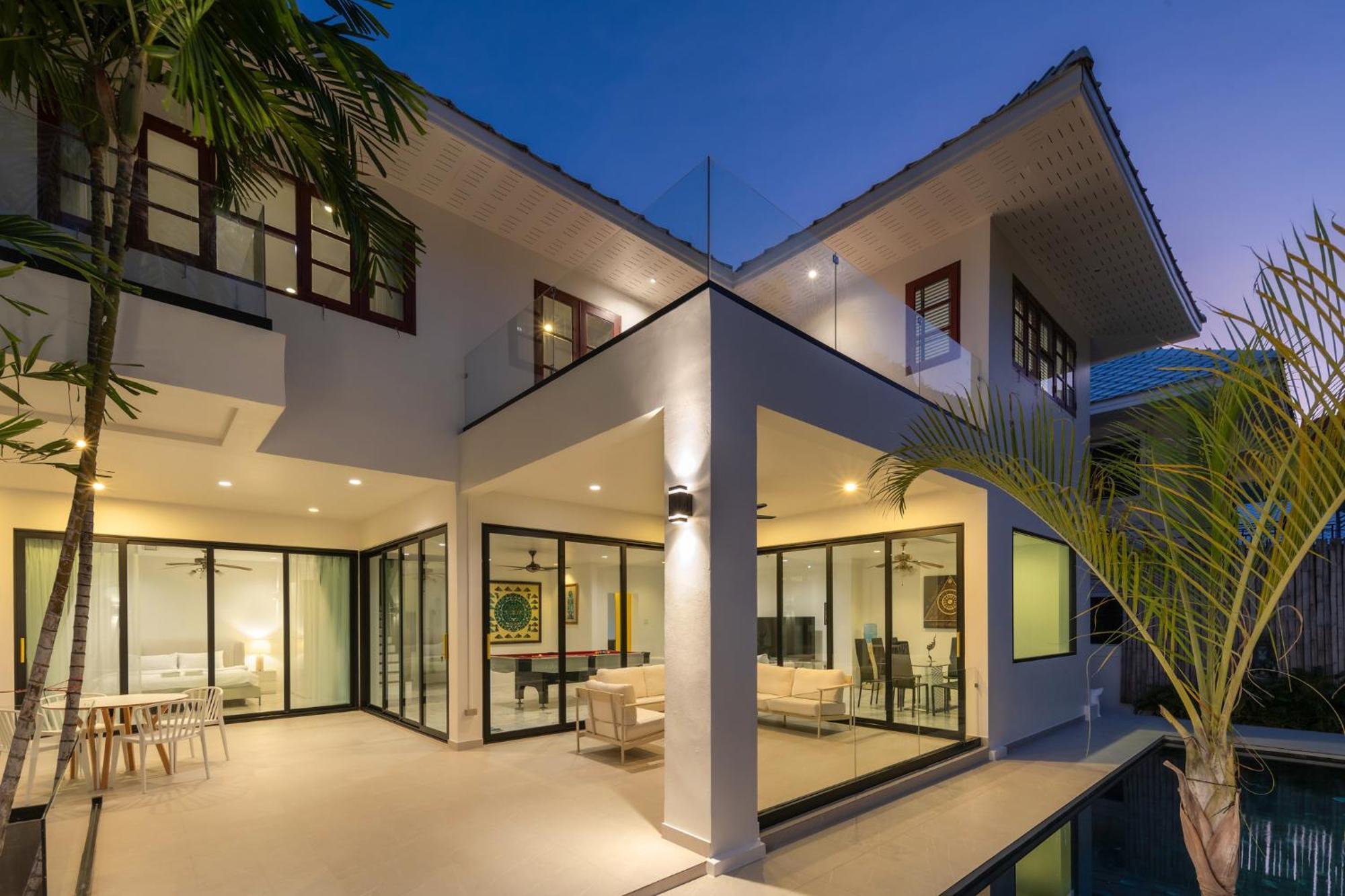 Stunning Villa With Pool And Tropical Garden ホアヒン郡 エクステリア 写真
